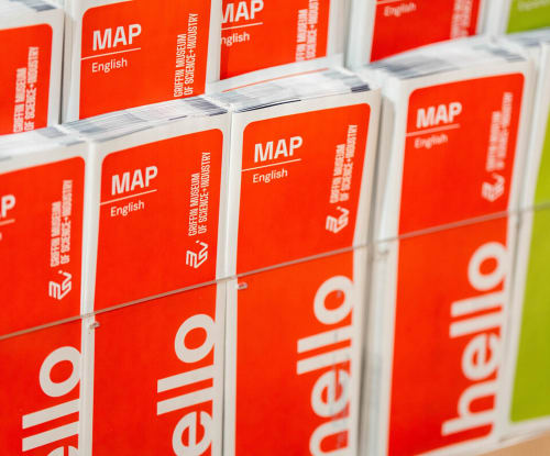 Rack holding rows of Griffin MSI maps