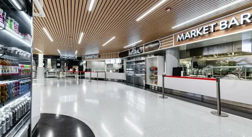 Museum Kitchen dining area including Market Bar counter