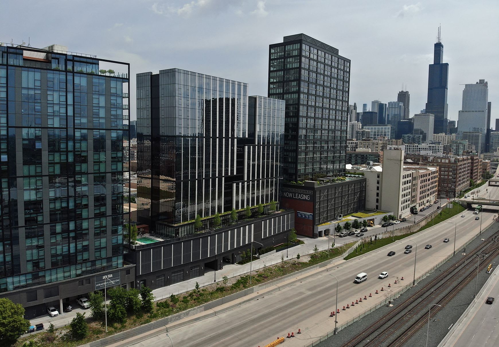 Exterior of Coppia Apartment Complex in Chicago, IL.
