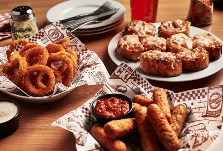 Browse appetizers from Beggars Pizza