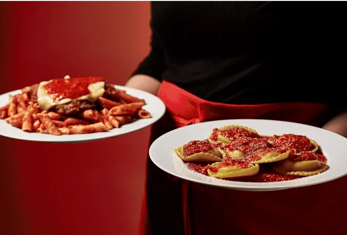 Browse pasta and entrees from Beggars Pizza