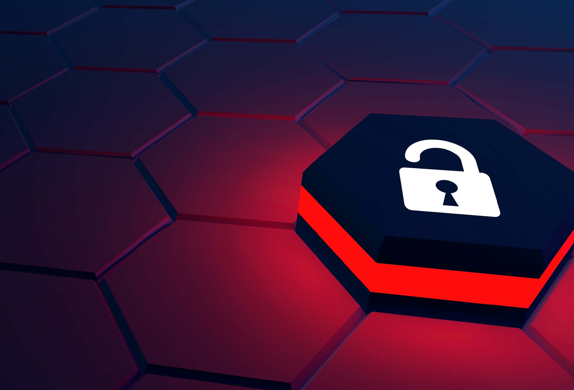 Image of vector padlock with red lighting | The Biggest Data Breaches of 2021 | Impact Networking