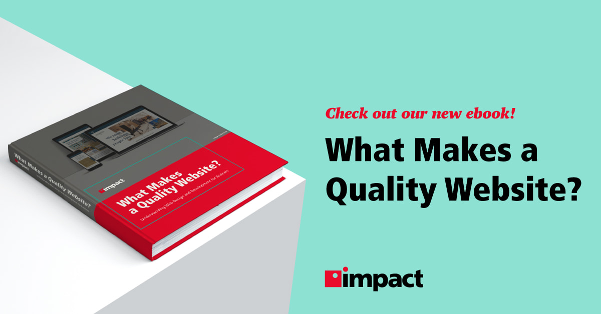 what makes a quality website book on the right corner of a table with teal background. title says what makes a quality website