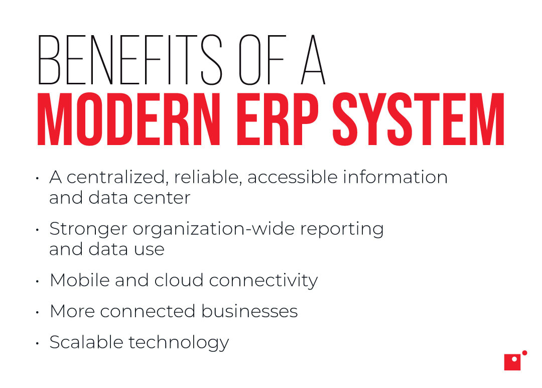 benefits of a modern ERP system