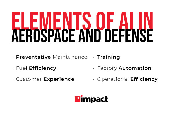 elements of AI in aerospace and defense