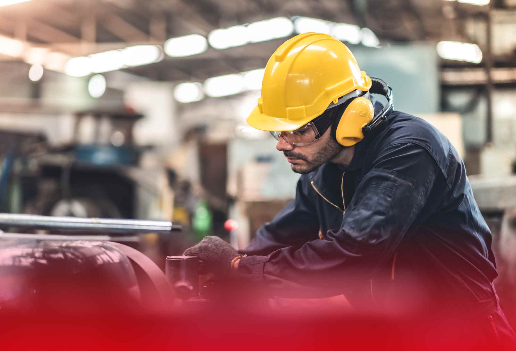 man with a construction hat