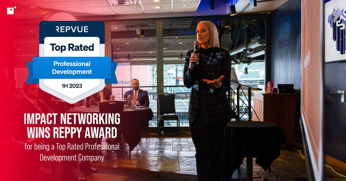 Impact Networking Wins Reppy Award graphic