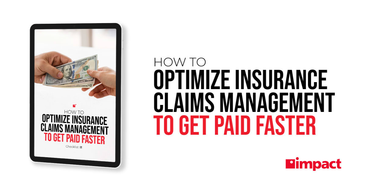 Ipad with title how to optimize insurance claims management to get paid faster