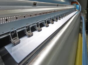 Long shot of a printer belt