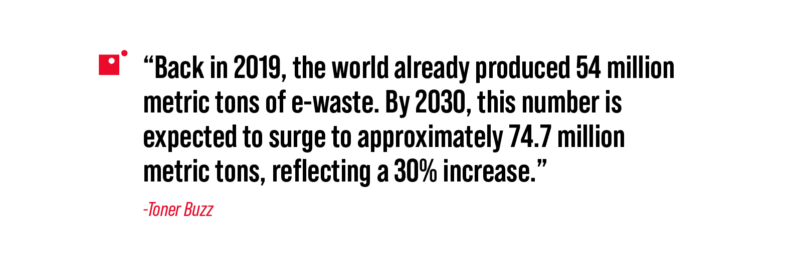E-waste prediction for 2030