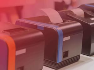 thermal printers in a row