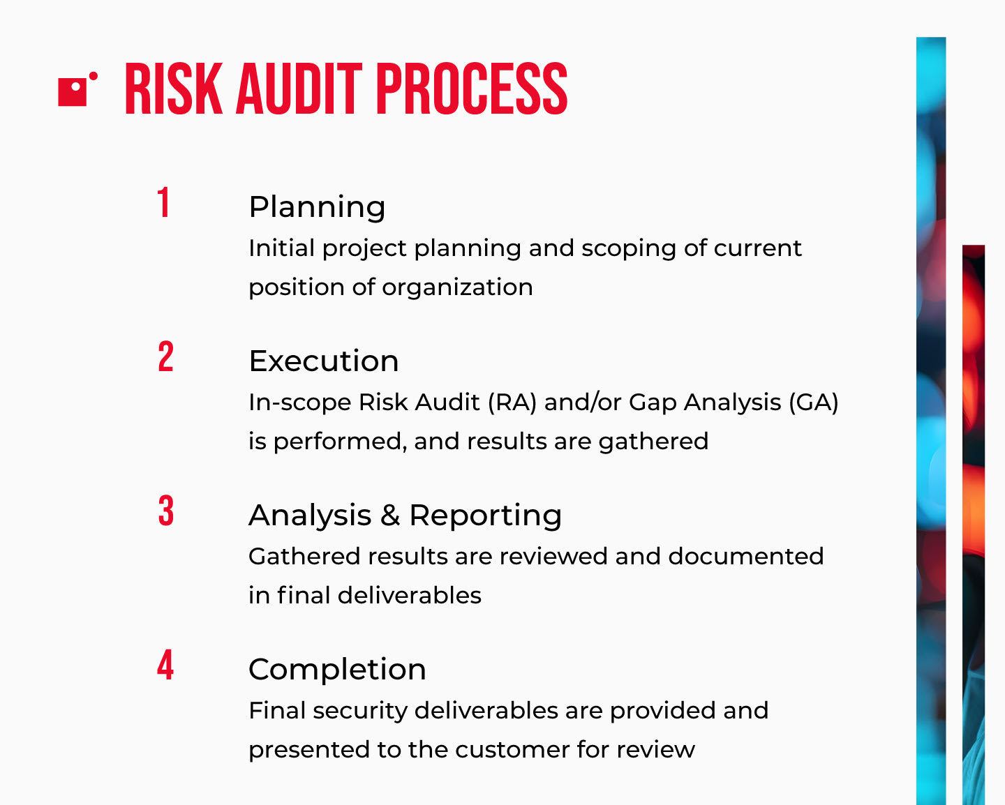 The risk audit process