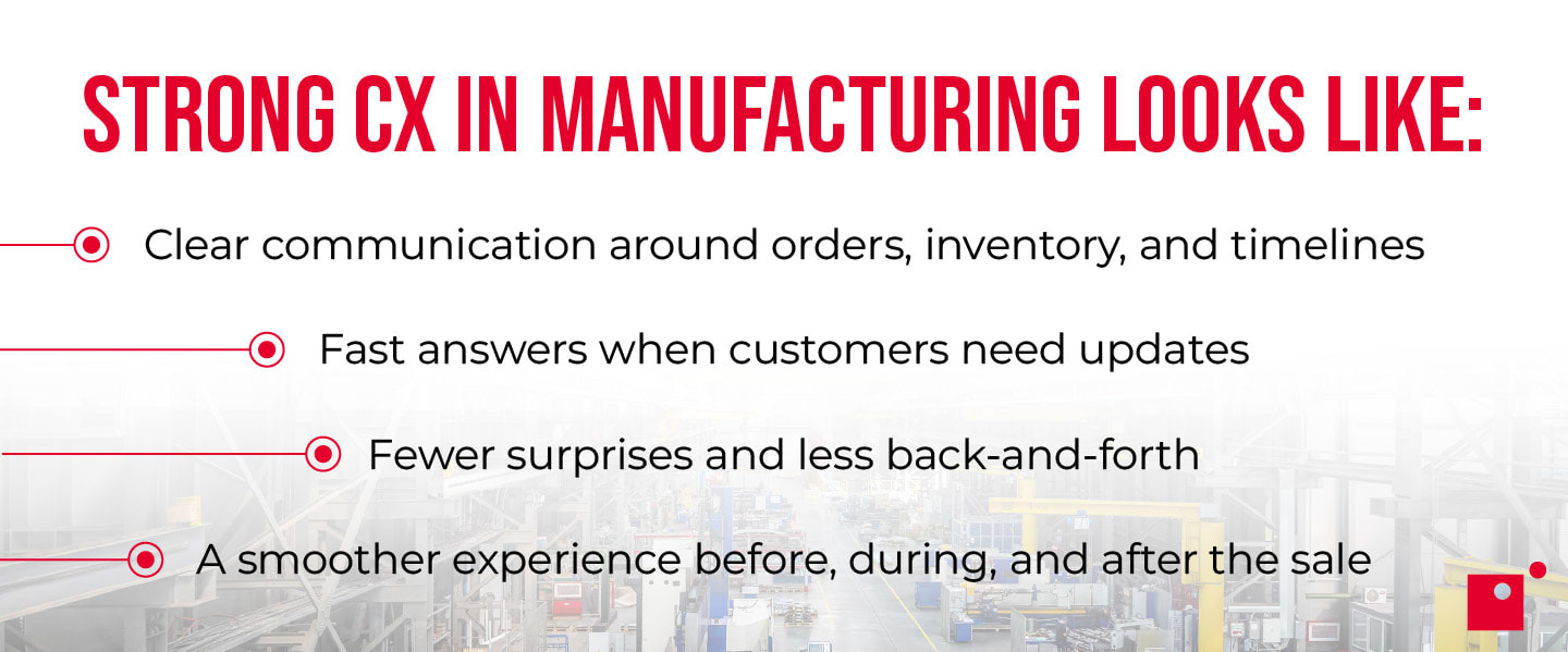 What Strong CX in Manufacturing Looks Like