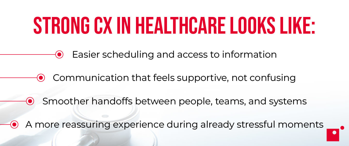 What Strong CX in Healthcare Looks Like