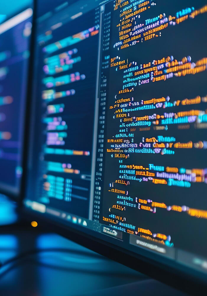 Code on a computer screen