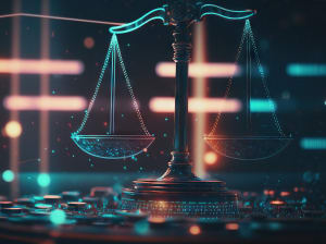 The scales of justice digitalized