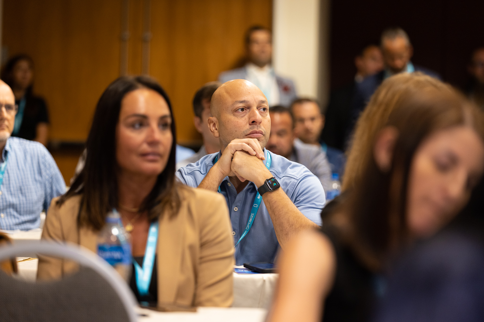 Attendees listening at Impact Optimize 2022