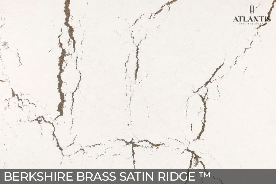 Cambria Stone Slab Quartz berkshire brass satin ridge