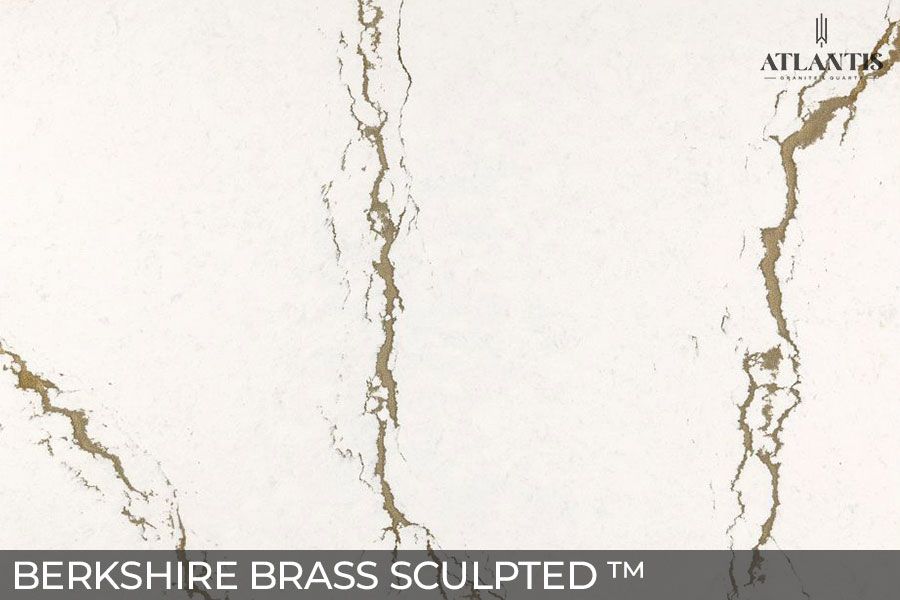 Cambria Stone Slab Quartz berkshire brass sculpted