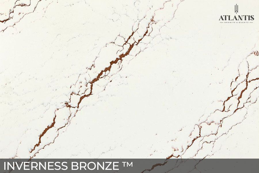 Cambria Stone Slab Quartz inverness bronze
