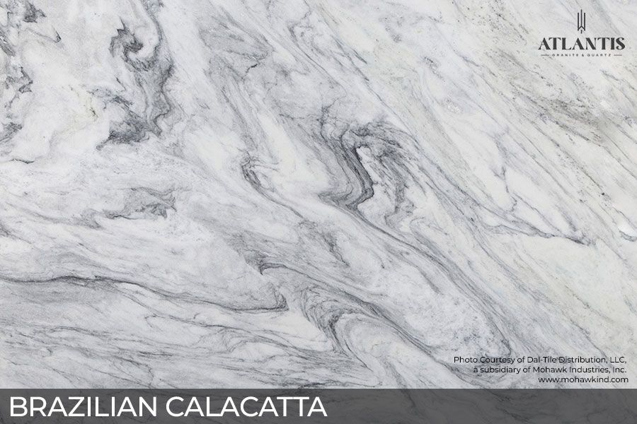 Daltile Marble Stone Slab Brazilian Calacatta