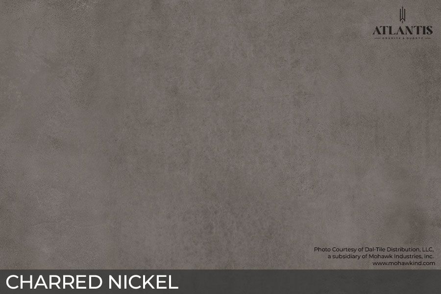 Daltile Porcelain Stone Slab charred nickel