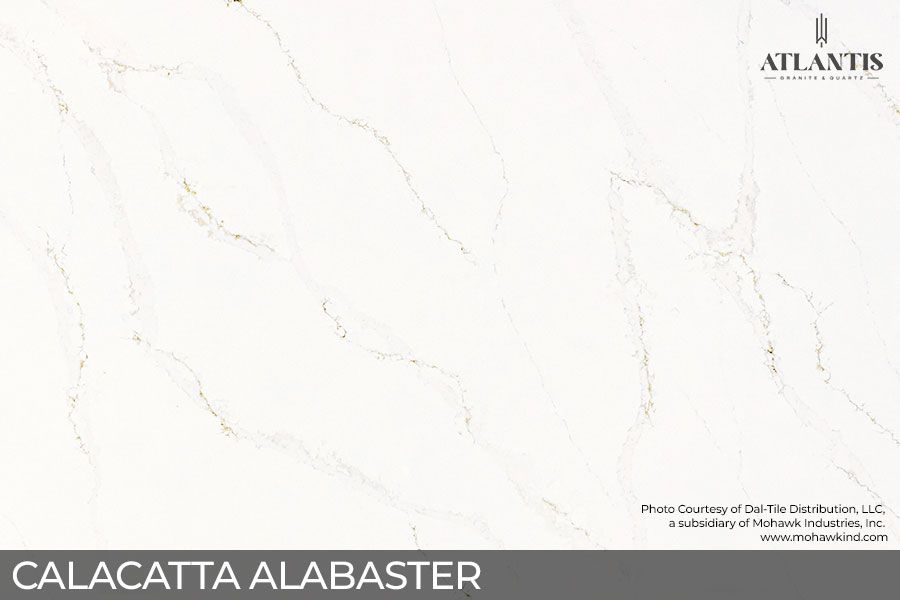 Daltile Quartz Stone Slab calacatta alabaster