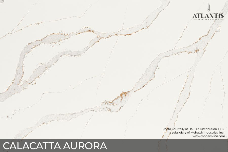 Daltile Quartz Stone Slab calacatta aurora