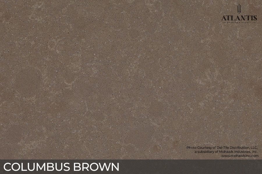 Daltile Quartz Stone Slab columbus brown