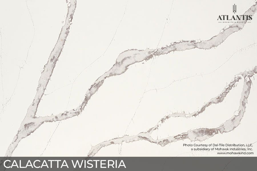 Daltile Quartz Stone Slab calacatta wisteria