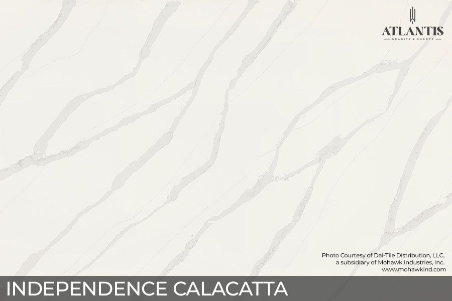 Daltile Quartz Stone Slab independence calacatta