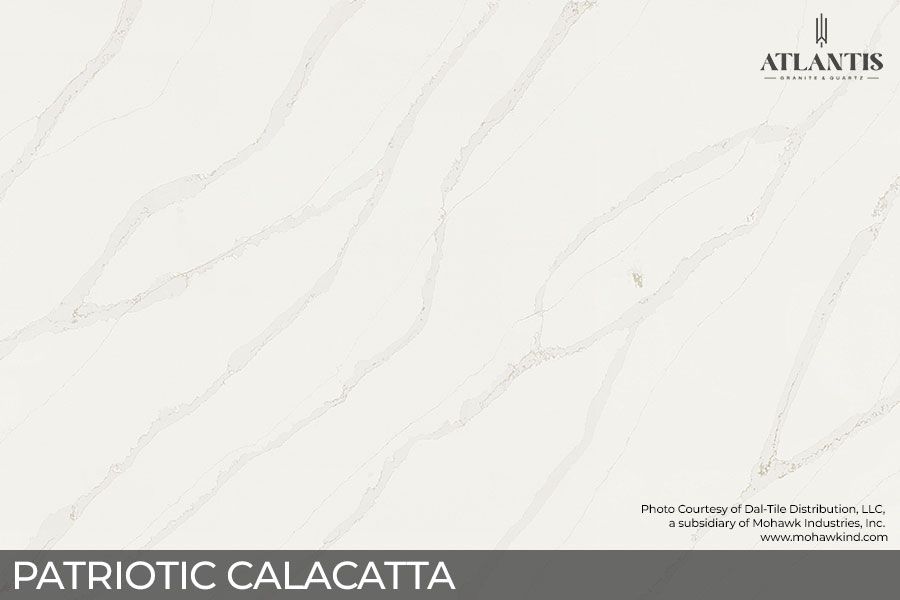 Daltile Quartz Stone Slab patriotic calacatta