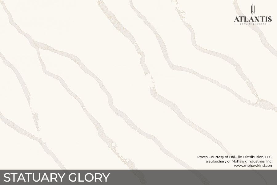 Daltile Quartz Stone Slab statuary glory