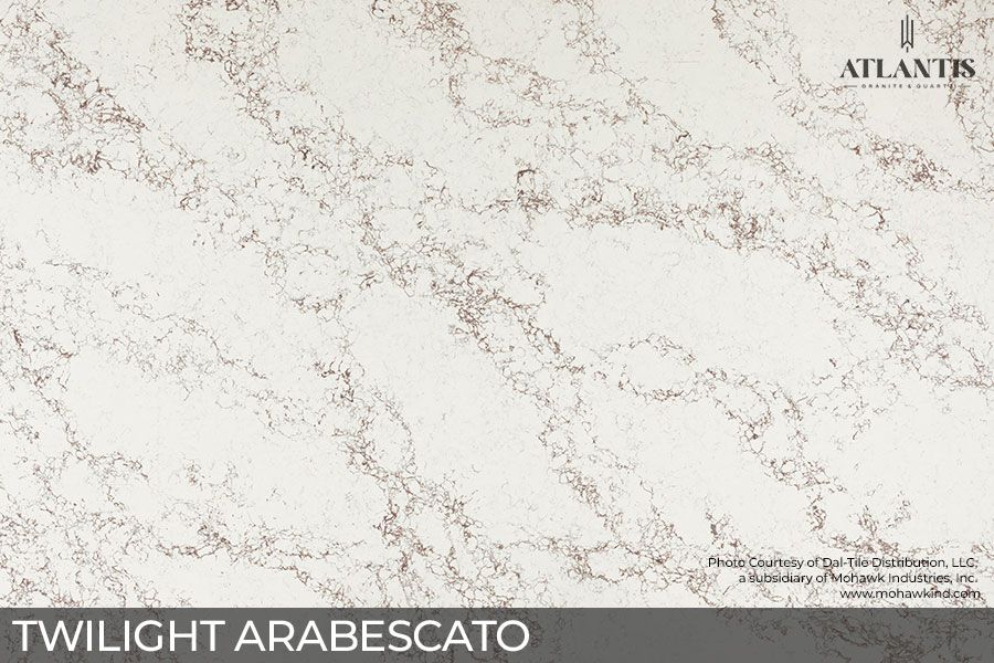 Daltile Quartz Stone Slab twilight arabescato