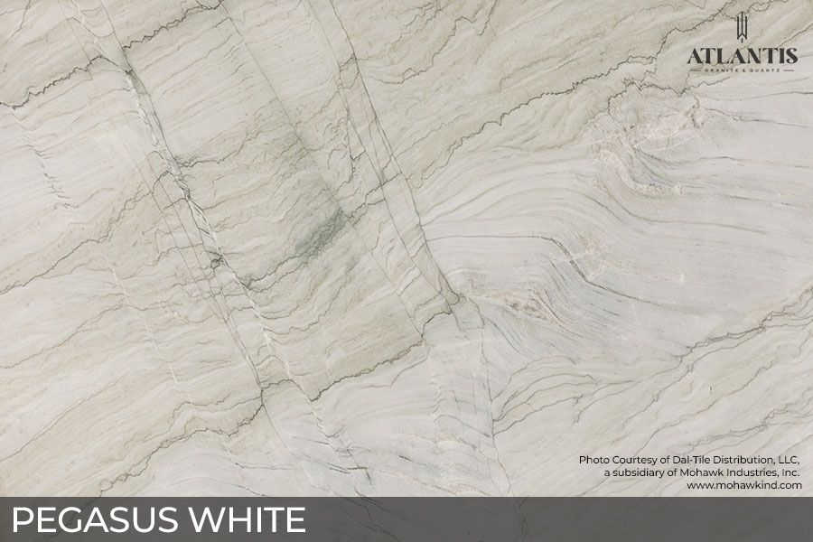 Daltile Quartzite Stone Slab pegasus white