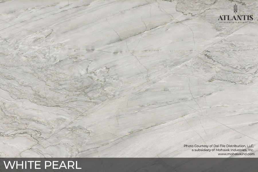 Daltile Quartzite Stone Slab white pearl