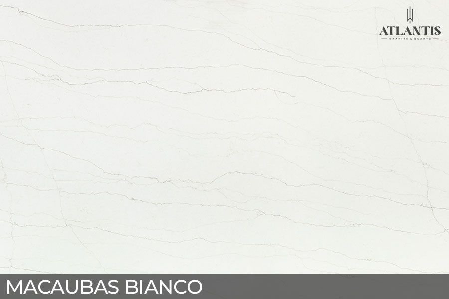 LX Hausys Quartz Stone Slab macaubas bianco