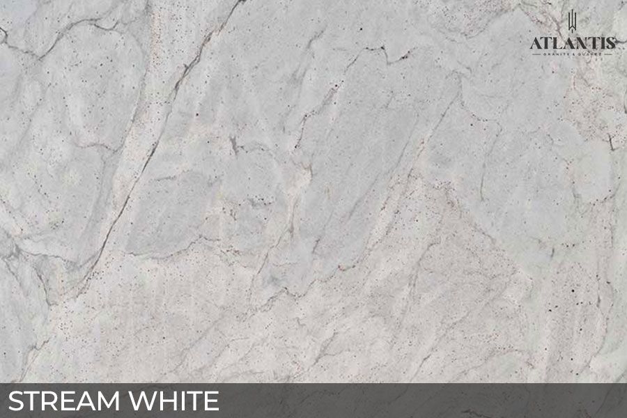 MSI Granite Stone Slab stream white