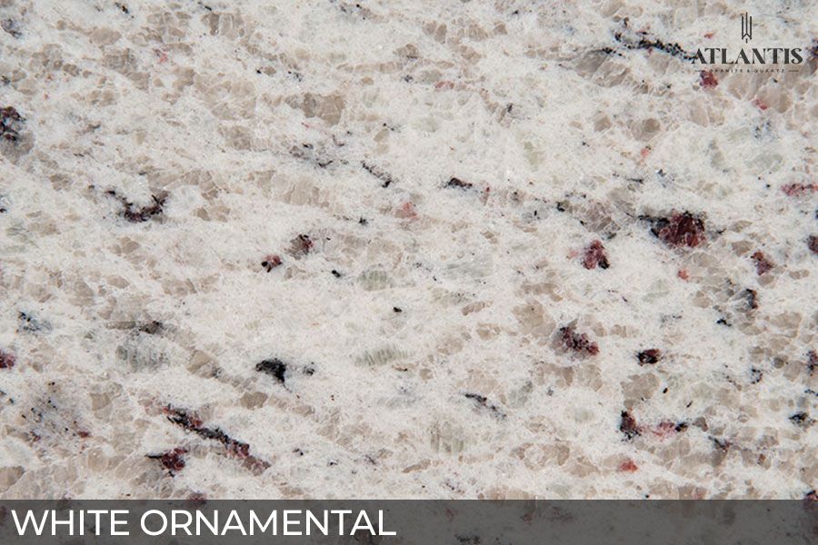 MSI Granite Stone Slab white ornamental