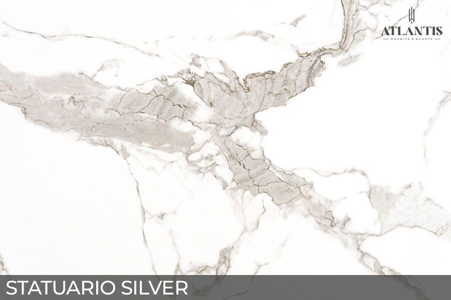 MSI Porcelain Stone Slab statuario silver