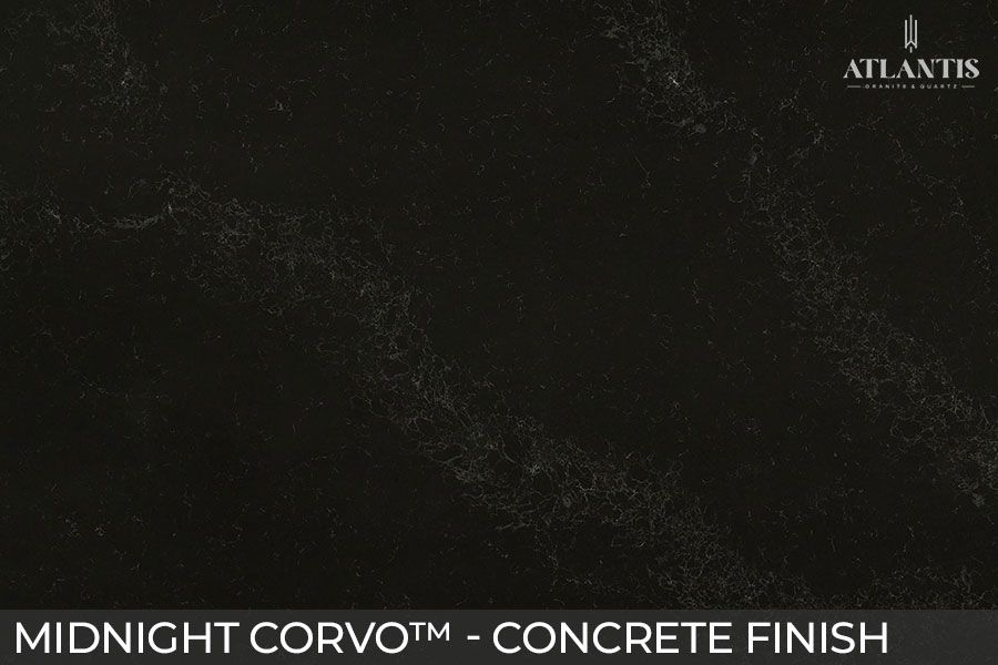 MSI Quartz Stone Slab midnight corvo concrete finish