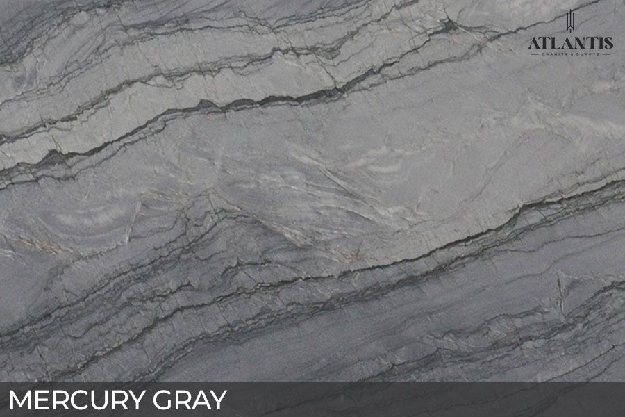 MSI Quartzite Stone Slab mercury gray