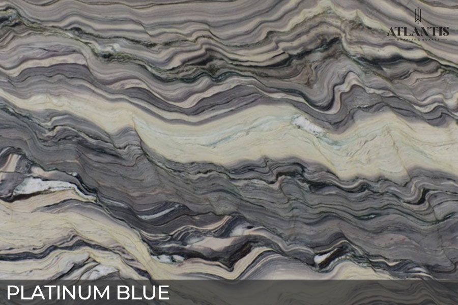 MSI Quartzite Stone Slab platinum blue