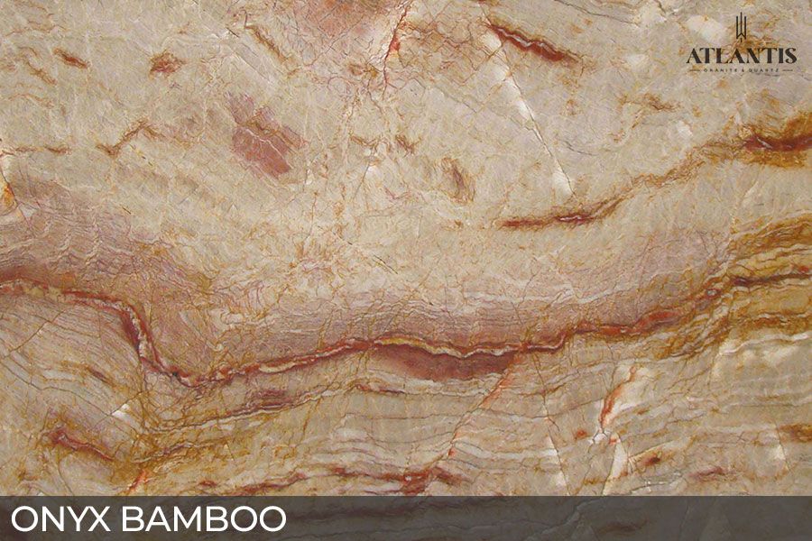 MSI Quartzite Stone Slab onyx bamboo