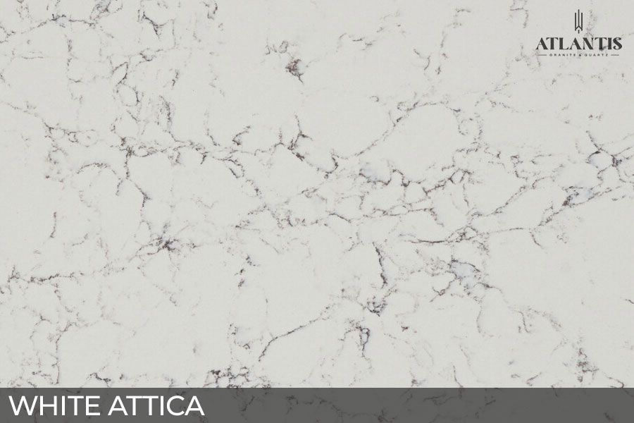 caesarstone stone slab white attica
