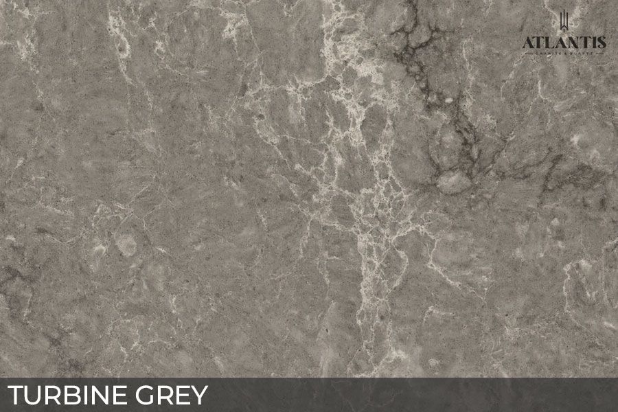 caesarstone stone slab turbine grey